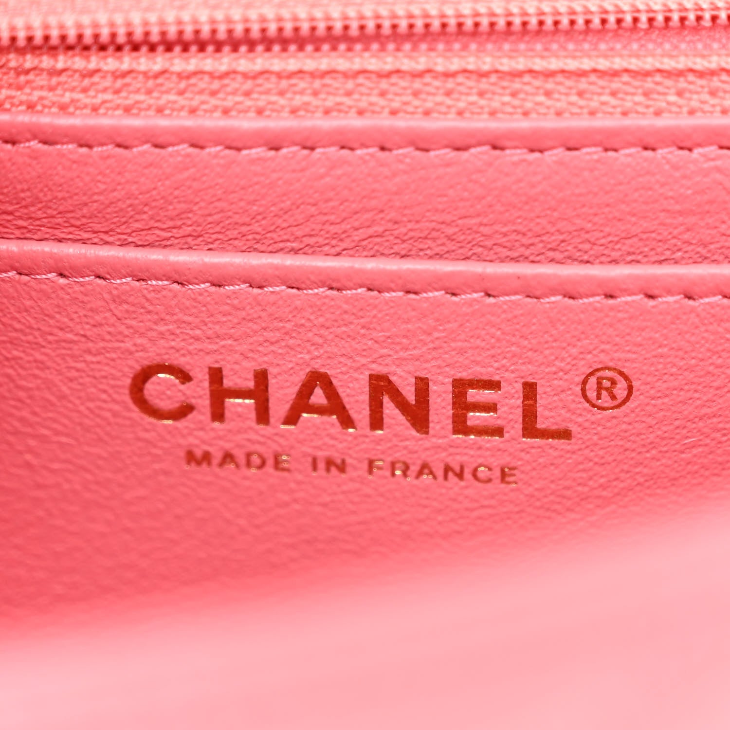 Chanel Caviar Quilted Mini Rectangular Flap Dark Pink 6 of 10