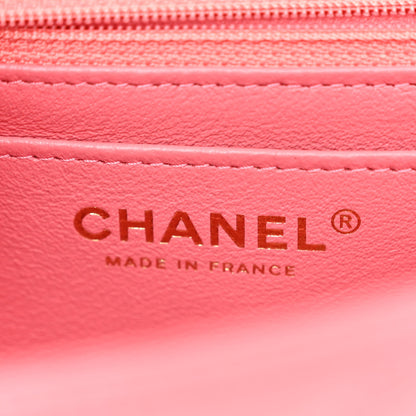 Chanel Caviar Quilted Mini Rectangular Flap Dark Pink 6 of 10