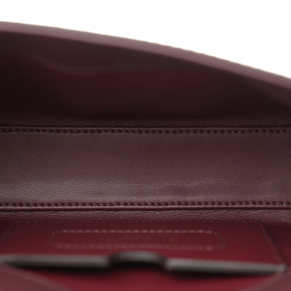 Givenchy Calfskin Crocodile Embossed Eden Mini Top Handle Burgundy 5 of 10