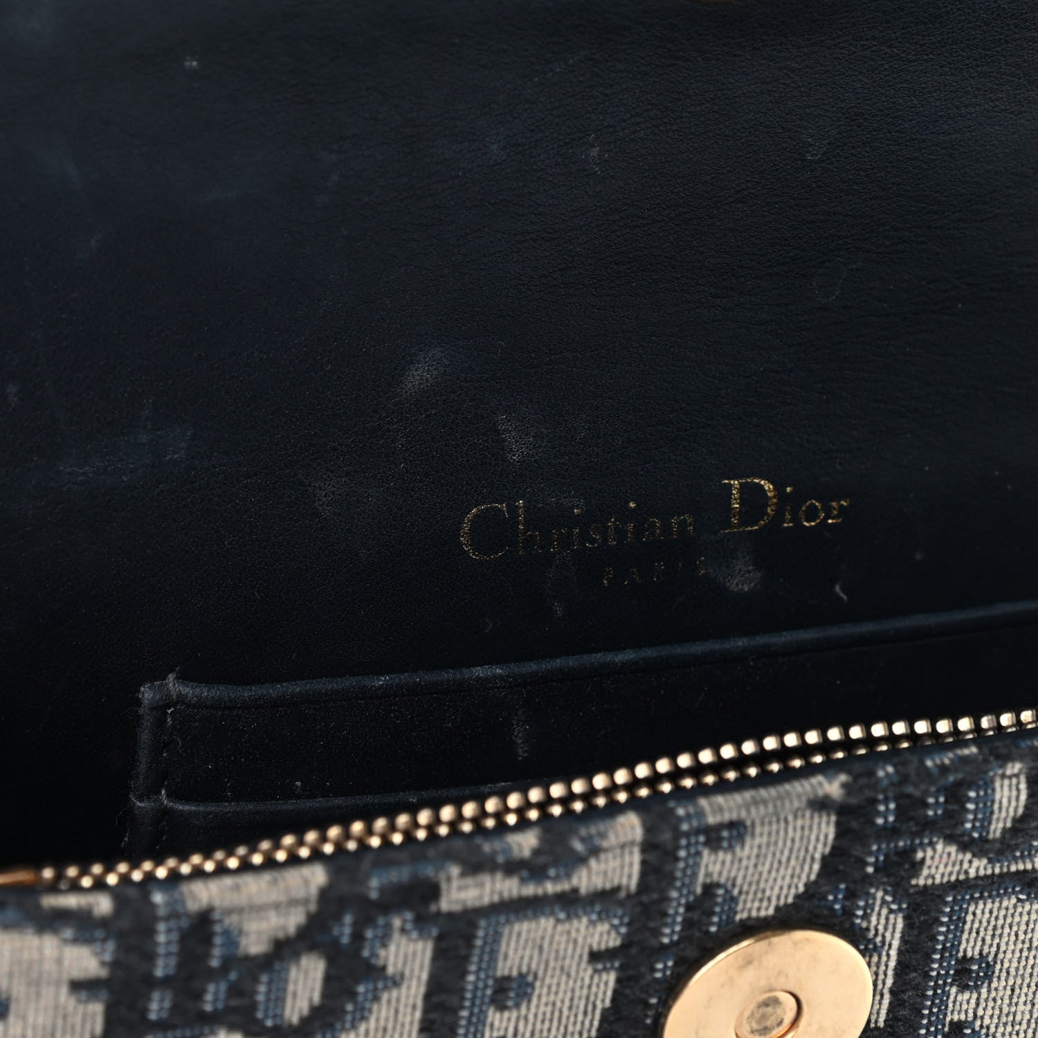Christian Dior Oblique Saddle Belt Bag Blue 8 of 9