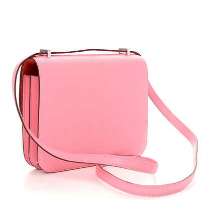 Hermes Chevre Mysore Verso Constance 18 Rose Confetti Sanguine 3 of 11