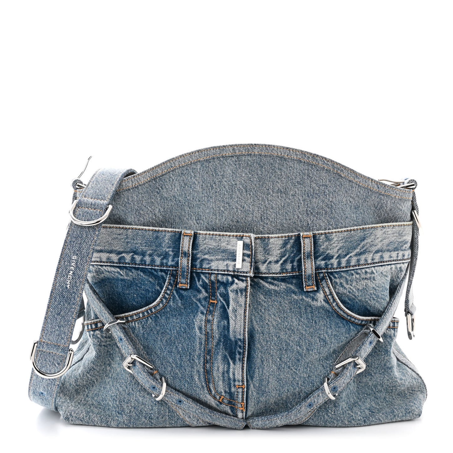 Boyfriend Denim Medium Voyou Bag Medium Blue