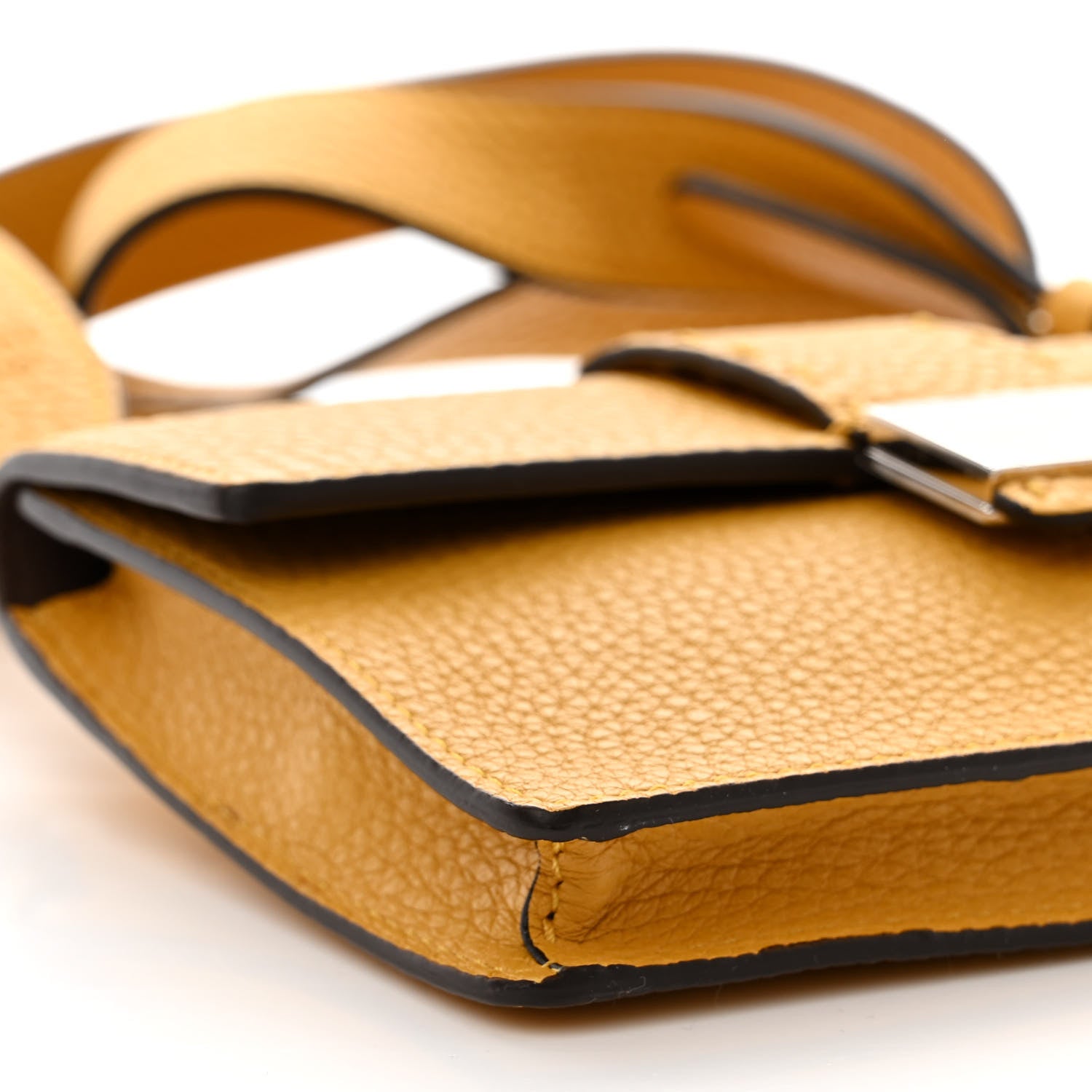 Fendi Cuoio Romano Selleria Baguette Belt Pouch Giallo Fendi 9 of 11