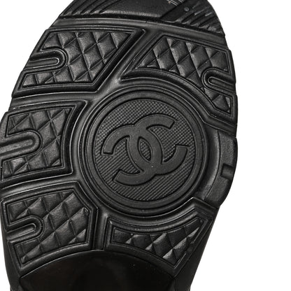 Chanel Calfskin Lambskin CC Uniform Sneakers 40 Black 8 of 8