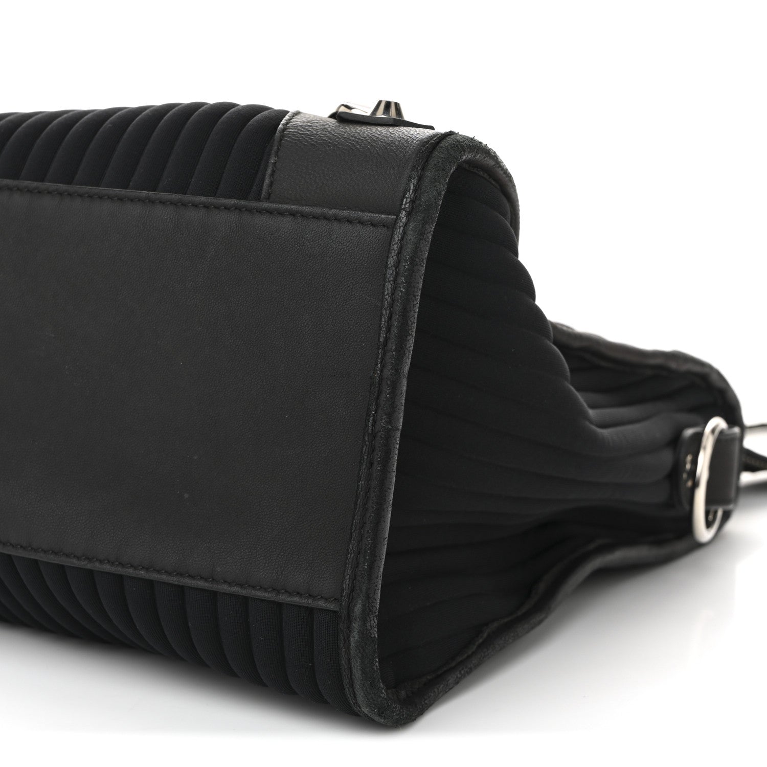 Balenciaga Ribbed Neoprene Classic Silver Hardware City Black 10 of 12