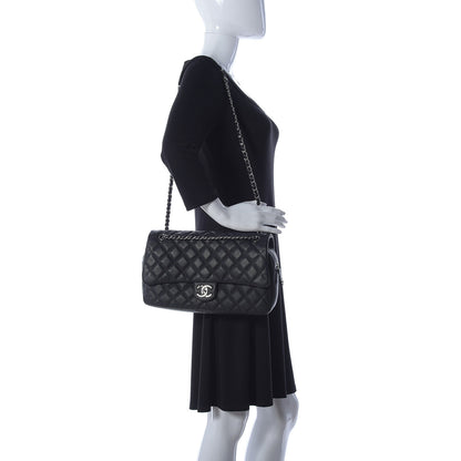 Chanel Caviar Quilted Jumbo Easy Flap Black 2 of 9