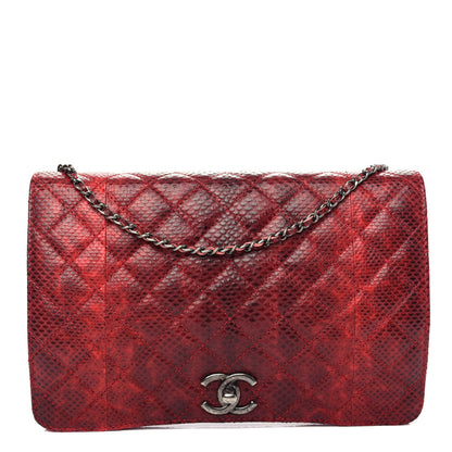 Chanel Karung Quilted Clutch Flap Red 1 of 13