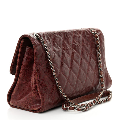 Chanel Crumpled Grained Calfskin Medium CC Crave Flap Brown 3 of 9