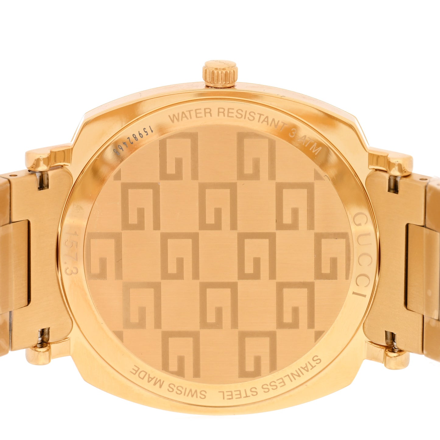 Stainless Steel 38mm Grip Quartz Watch Gold