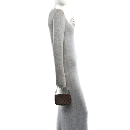 Louis Vuitton Damier Ebene Mini Pochette Accessories 2 of 9