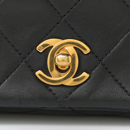 Chanel Lambskin Quilted Mini Flap Black 13 of 14