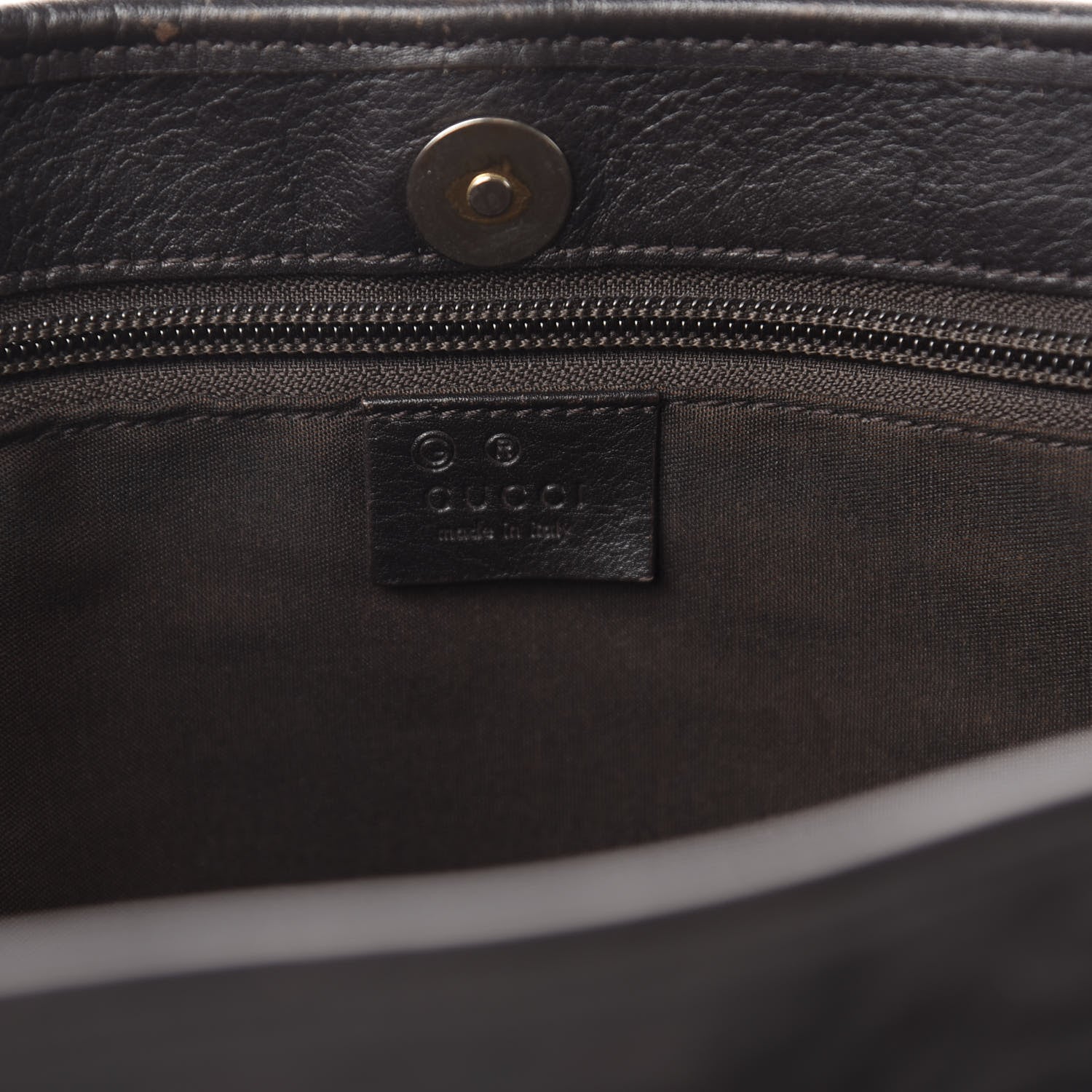 Gucci Calfskin Horsebit Embossed Joy Tote Black 9 of 11