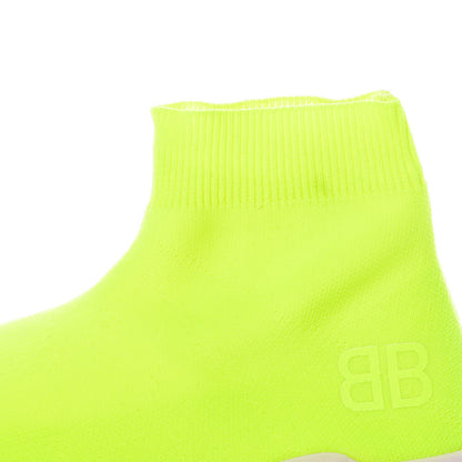 Balenciaga Neoprene Knit Womens Speed Sneakers 37 Yellow Fluo 7 of 8