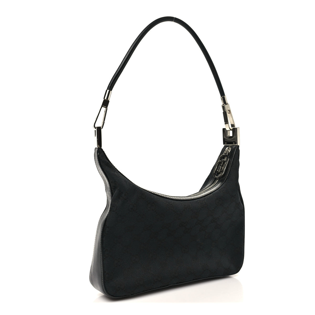 Monogram GG Clasp Hobo Black