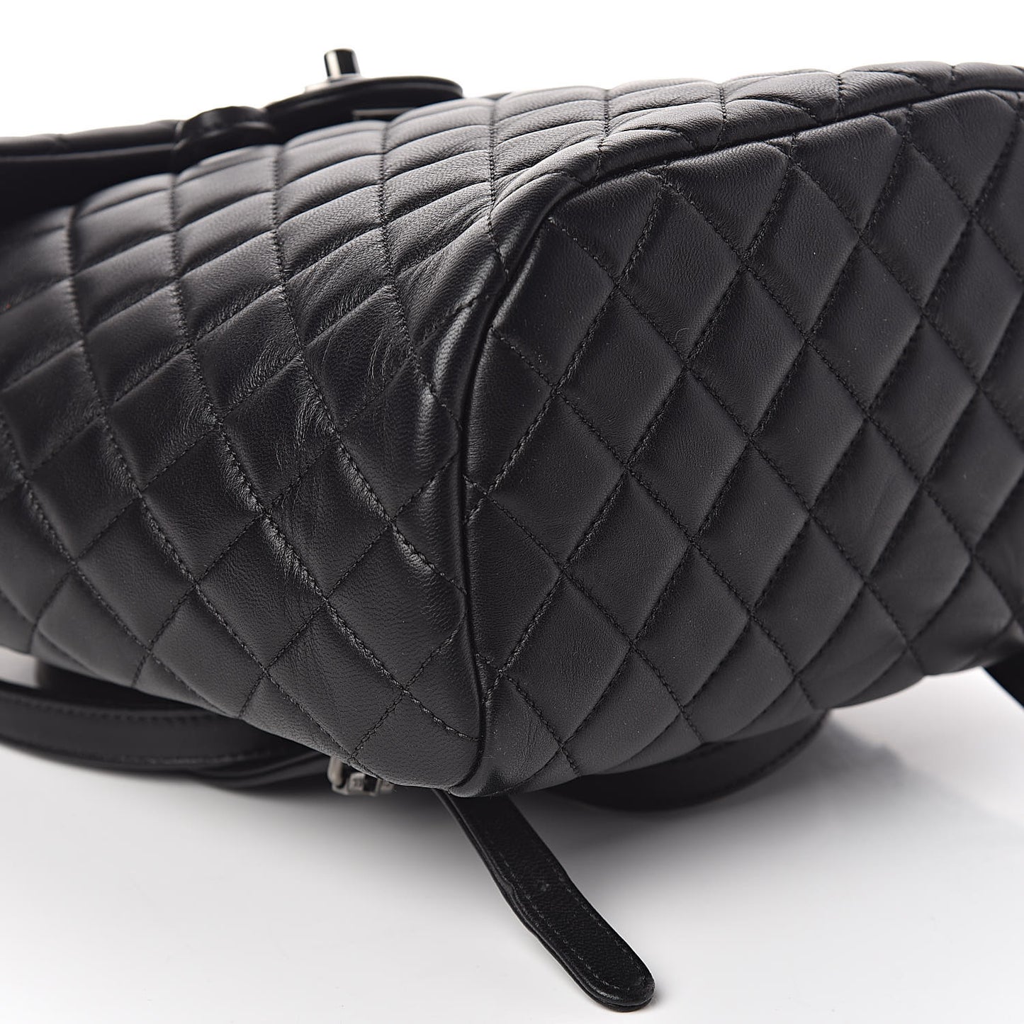 Lambskin Quilted Small Urban Spirit Backpack Black