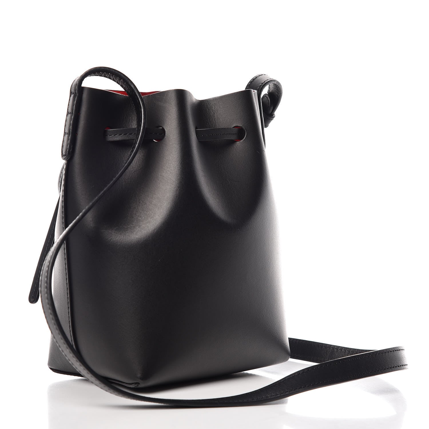 Mansur Gavriel Calfskin Mini Mini Bucket Bag Black Flamma 3 of 8