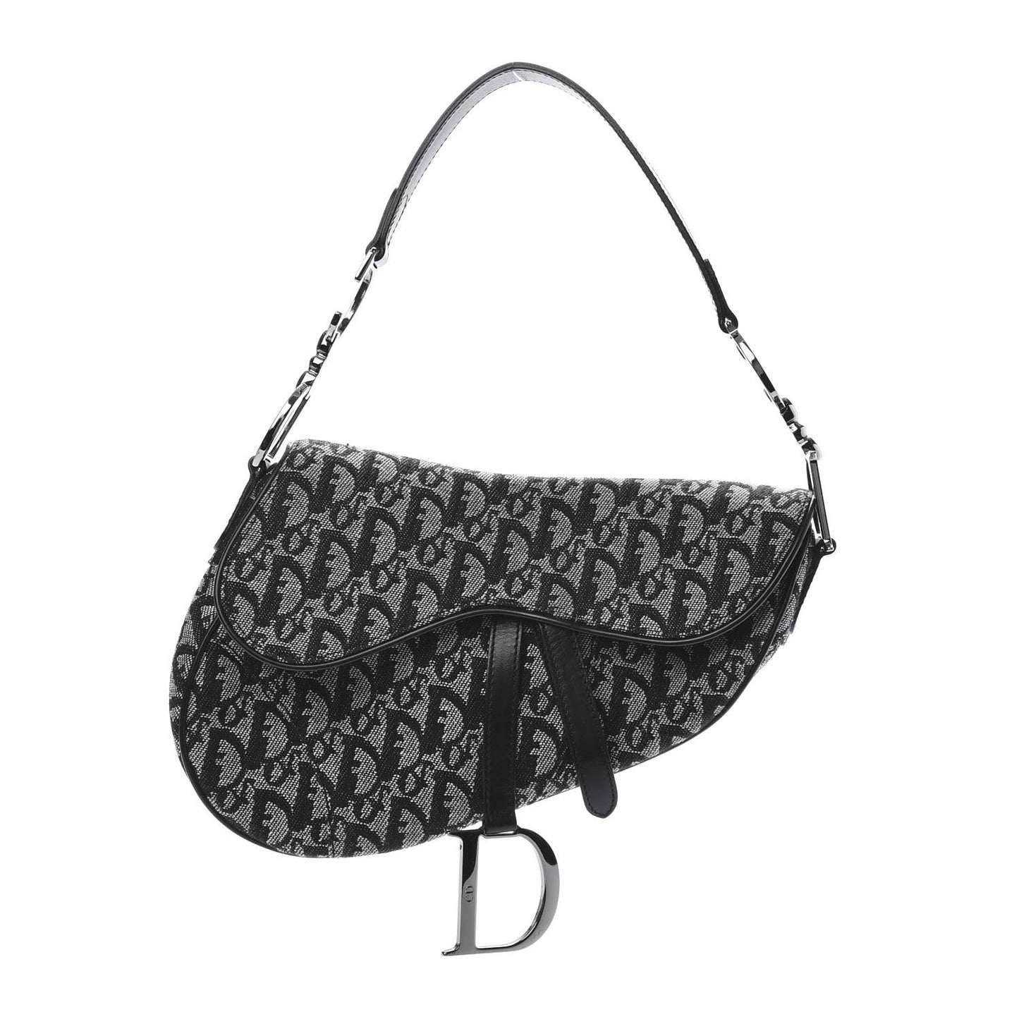 Monogram Saddle Bag Black