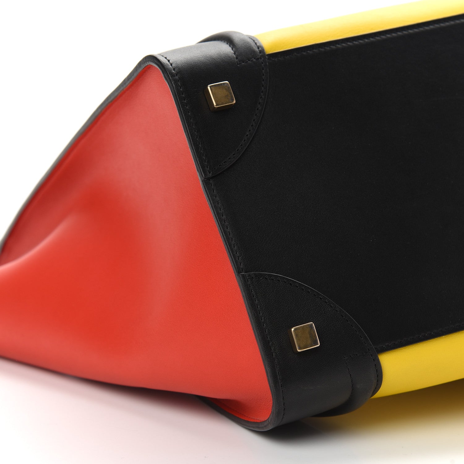 Celine Smooth Calfskin Mini Tri-Color Luggage Sunflower 7 of 8