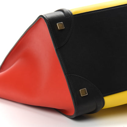 Celine Smooth Calfskin Mini Tri-Color Luggage Sunflower 7 of 8
