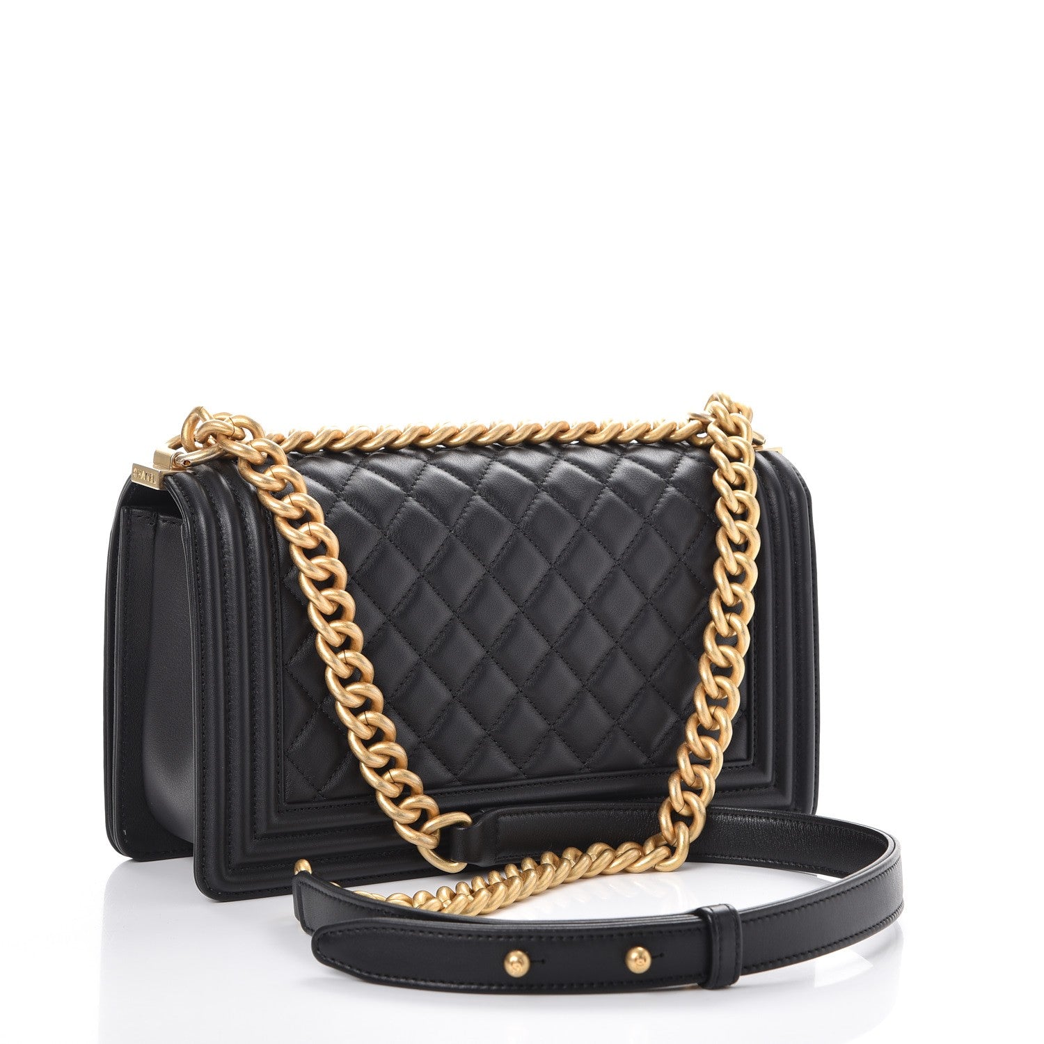Chanel Calfskin Quilted Medium Boy Flap Black 4 of 9