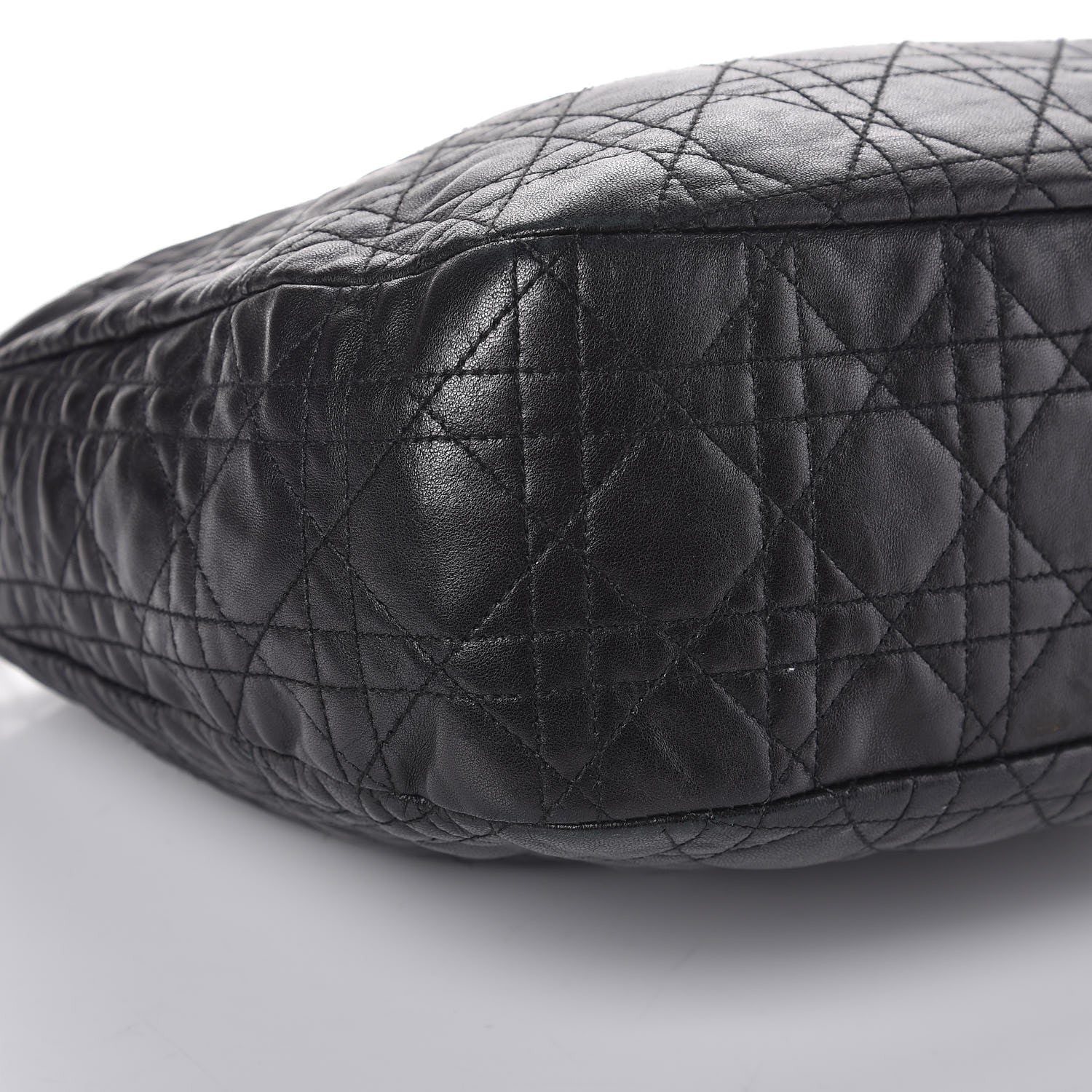Christian Dior Lambskin Cannage Small Dior Soft Hobo Black 8 of 16