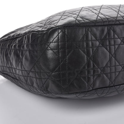 Christian Dior Lambskin Cannage Small Dior Soft Hobo Black 8 of 16