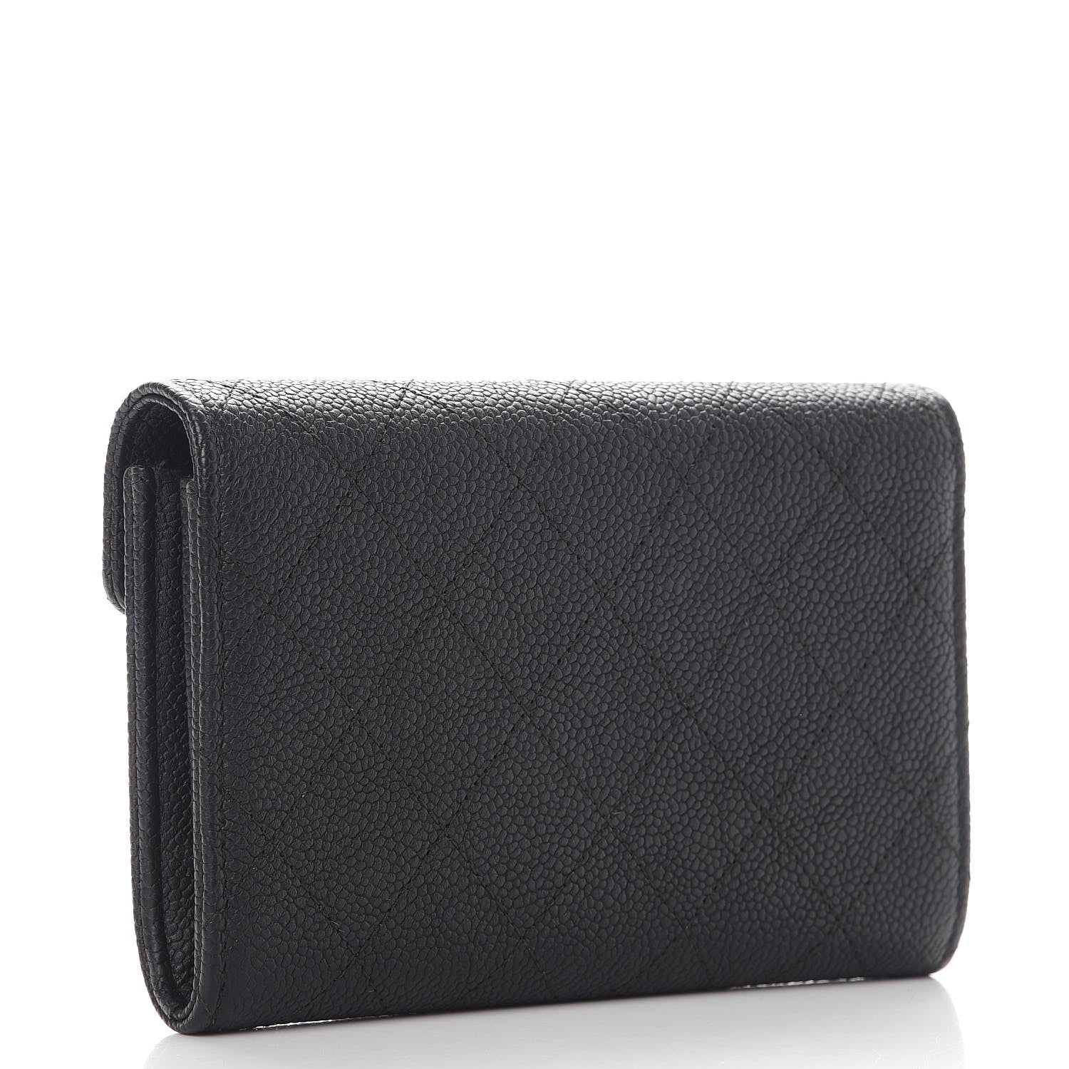 Chanel Caviar Quilted Medium CC Flap Wallet Black 3 of 10