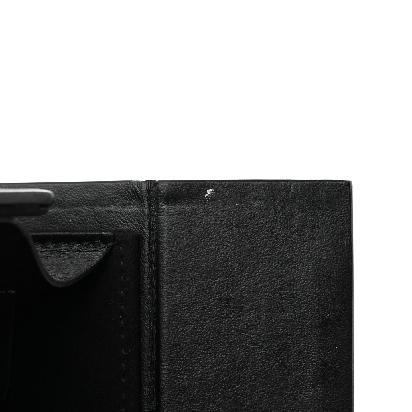 Vitello Grace Light Logo Horizontal Box Crossbody Bag Black