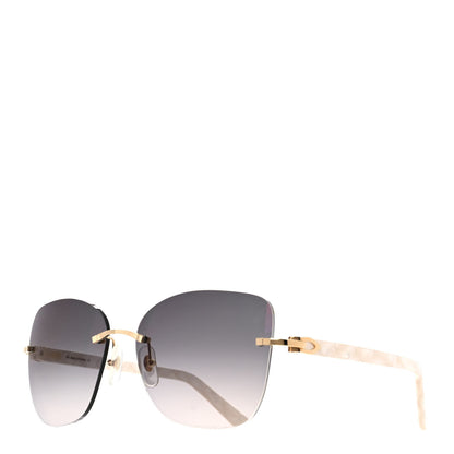 Cartier Mother of Pearl Sunglasses CT001RS Gold White 1 of 8