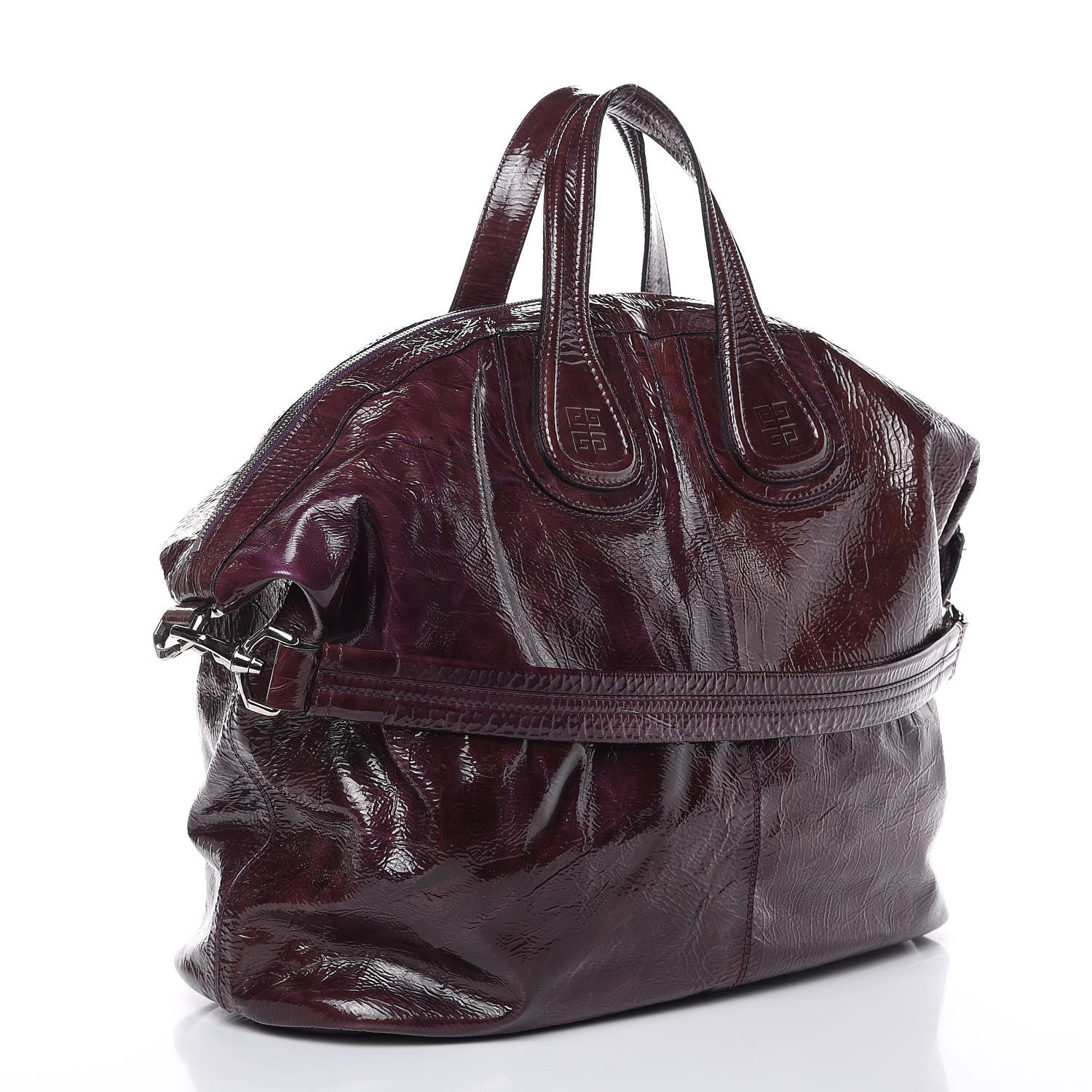 Givenchy Crinkled Patent Large Nightingale Purple 3 of 14