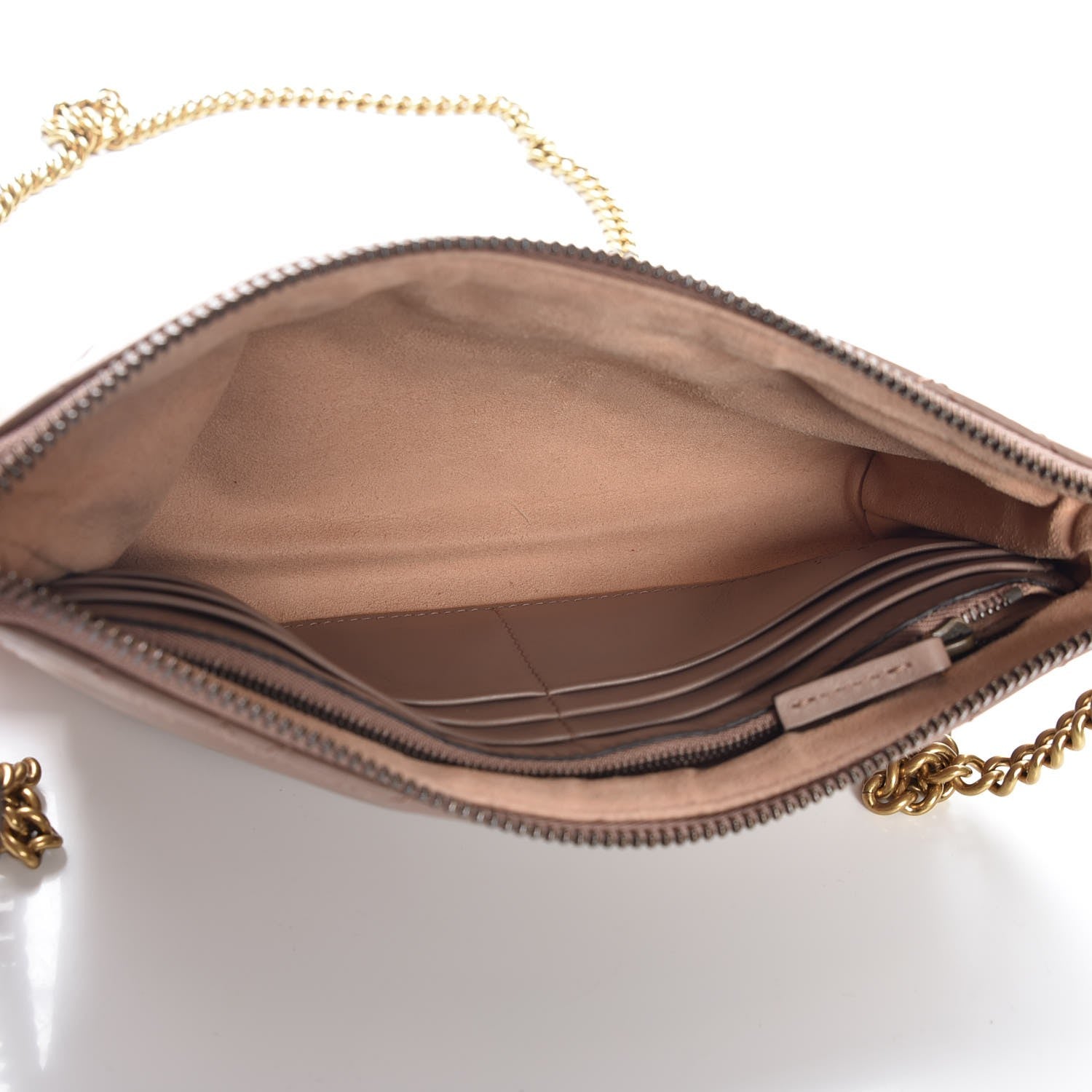 Gucci Calfskin Matelasse Mini GG Marmont Chain Bag Porcelain Rose 5 of 8
