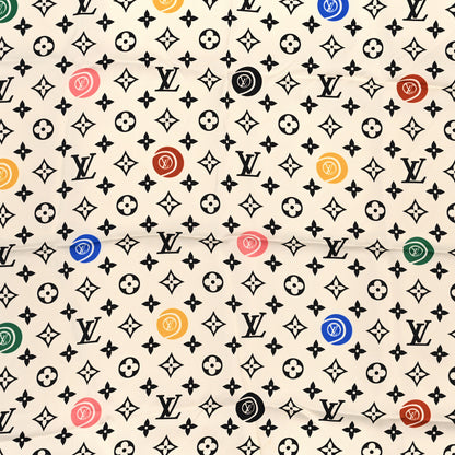 Louis Vuitton Silk Monogram LV Match Scarf White Multicolor 2 of 3