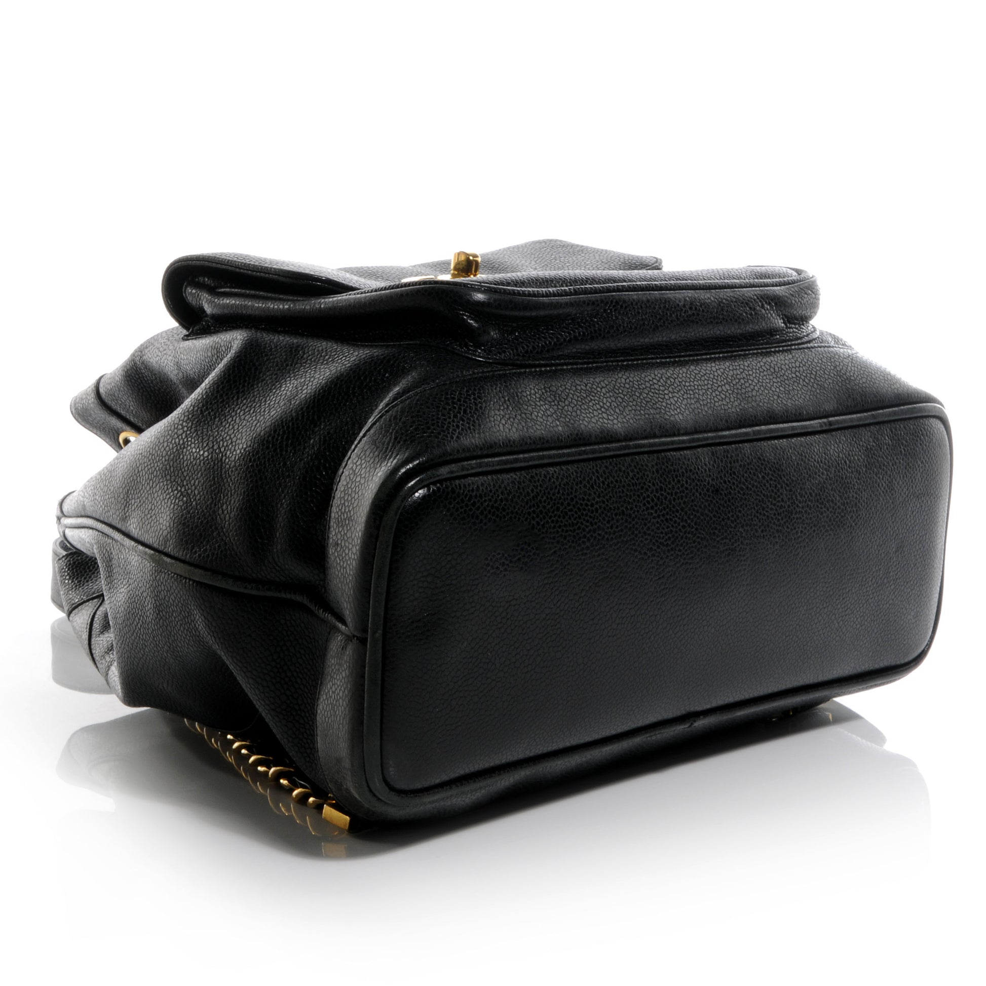 Chanel Caviar Drawstring Backpack Bag Black 5 of 9