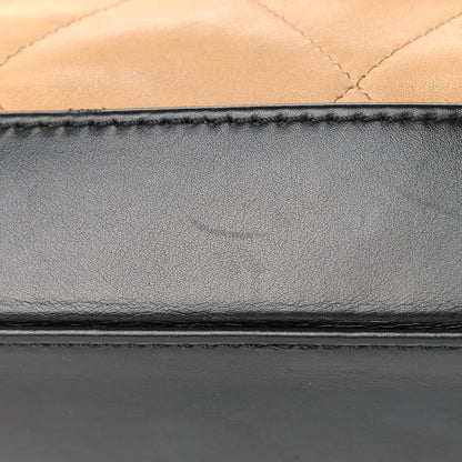 Chanel Calfskin Quilted VIP Flap Beige Black 13 of 14