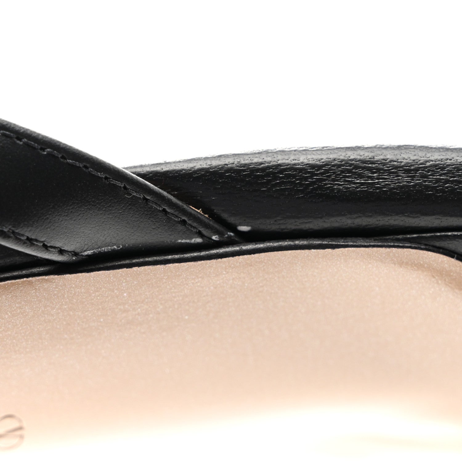 Valentino Garavani Calfskin Nappa Rockstud 60mm Slide Sandals 37 Black 9 of 10