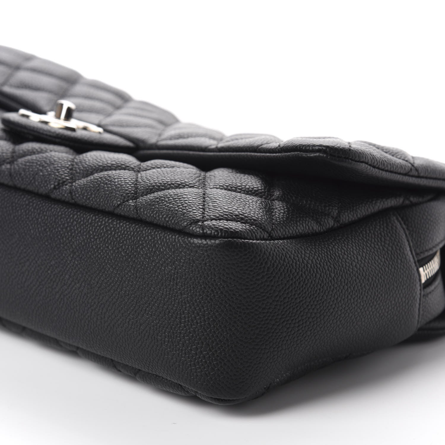 Chanel Caviar Quilted Jumbo Easy Flap Black 7 of 12