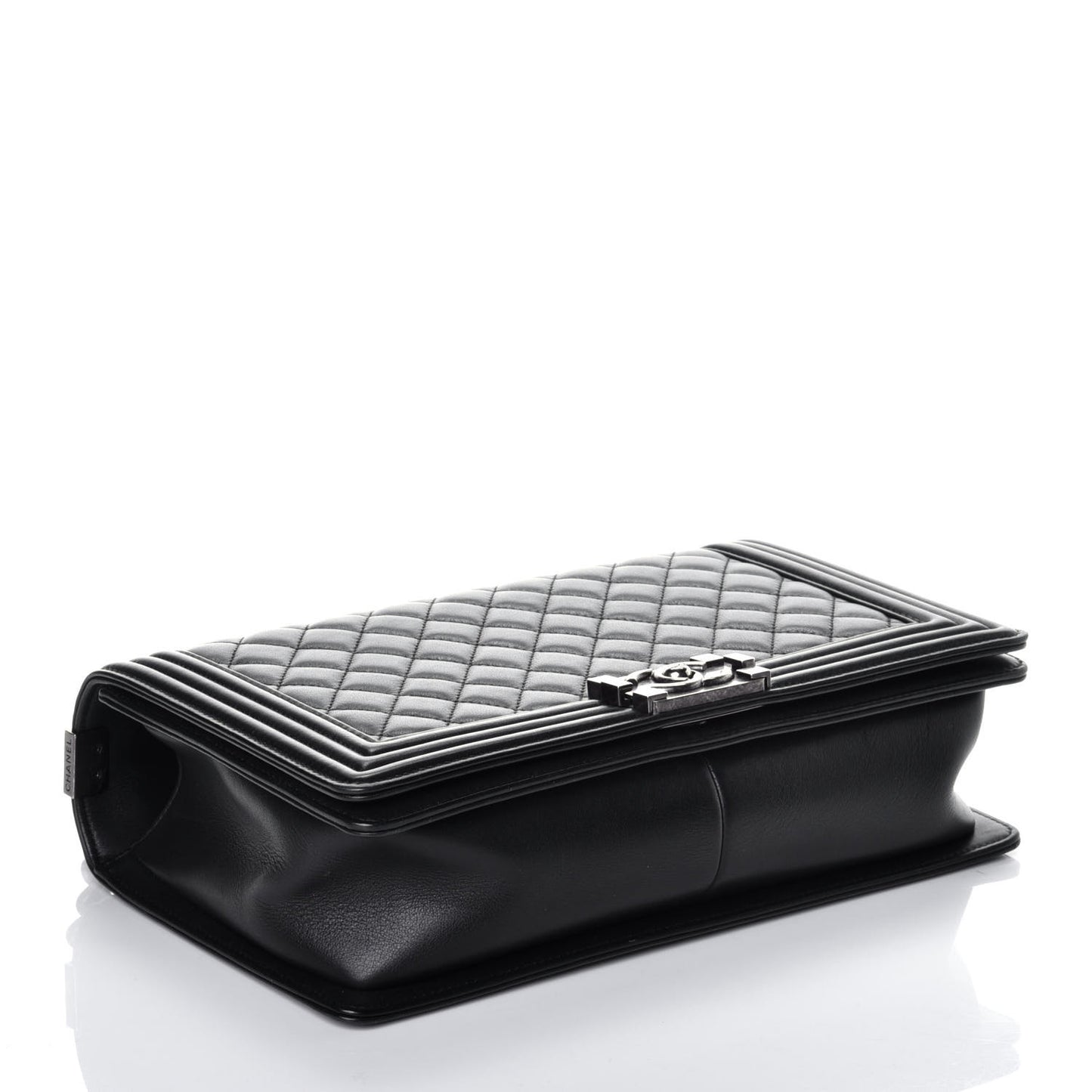 Calfskin Quilted New Medium Boy Flap Black