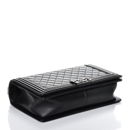Chanel Calfskin Quilted New Medium Boy Flap Black 4 of 9