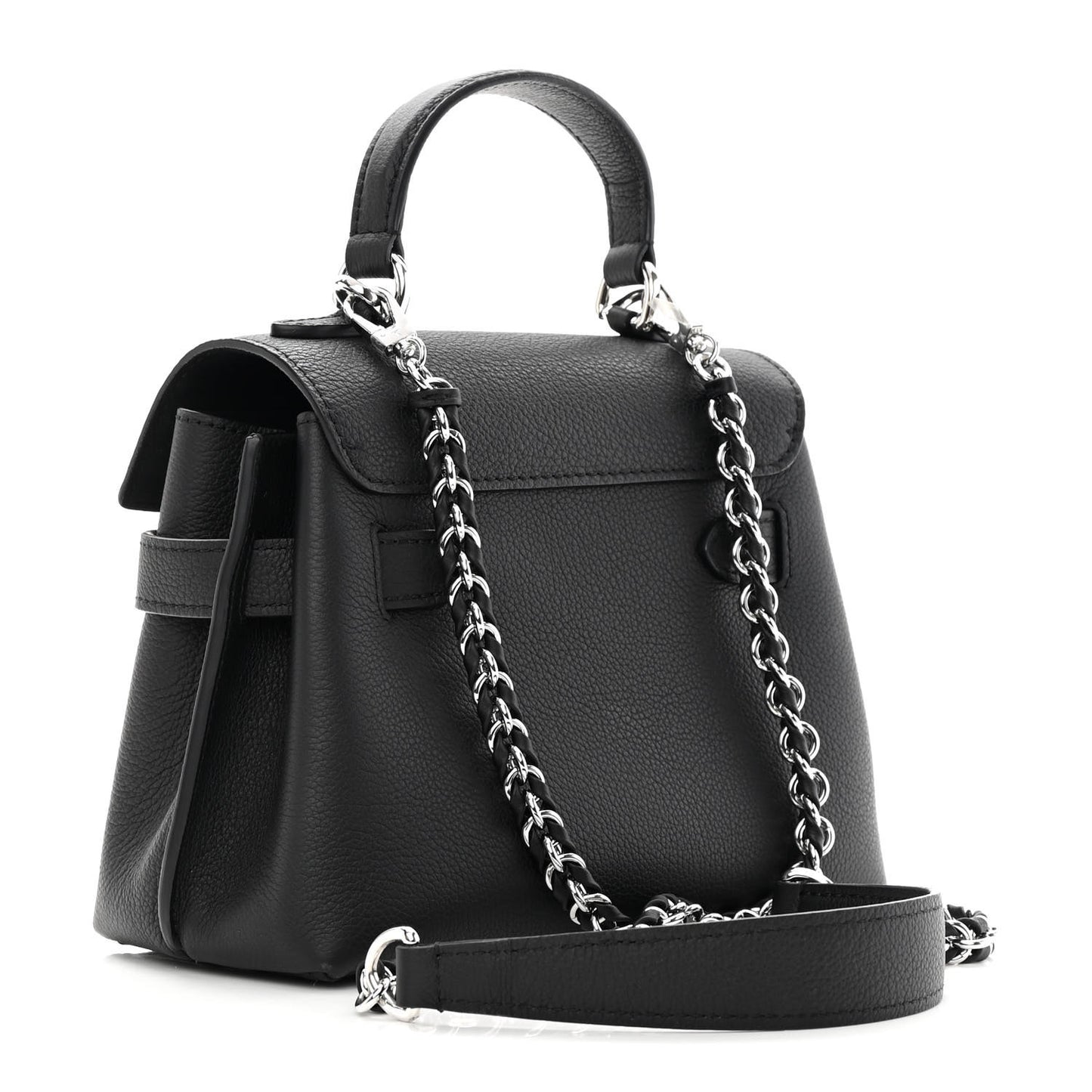 Calfskin Lockme Ever Mini Black
