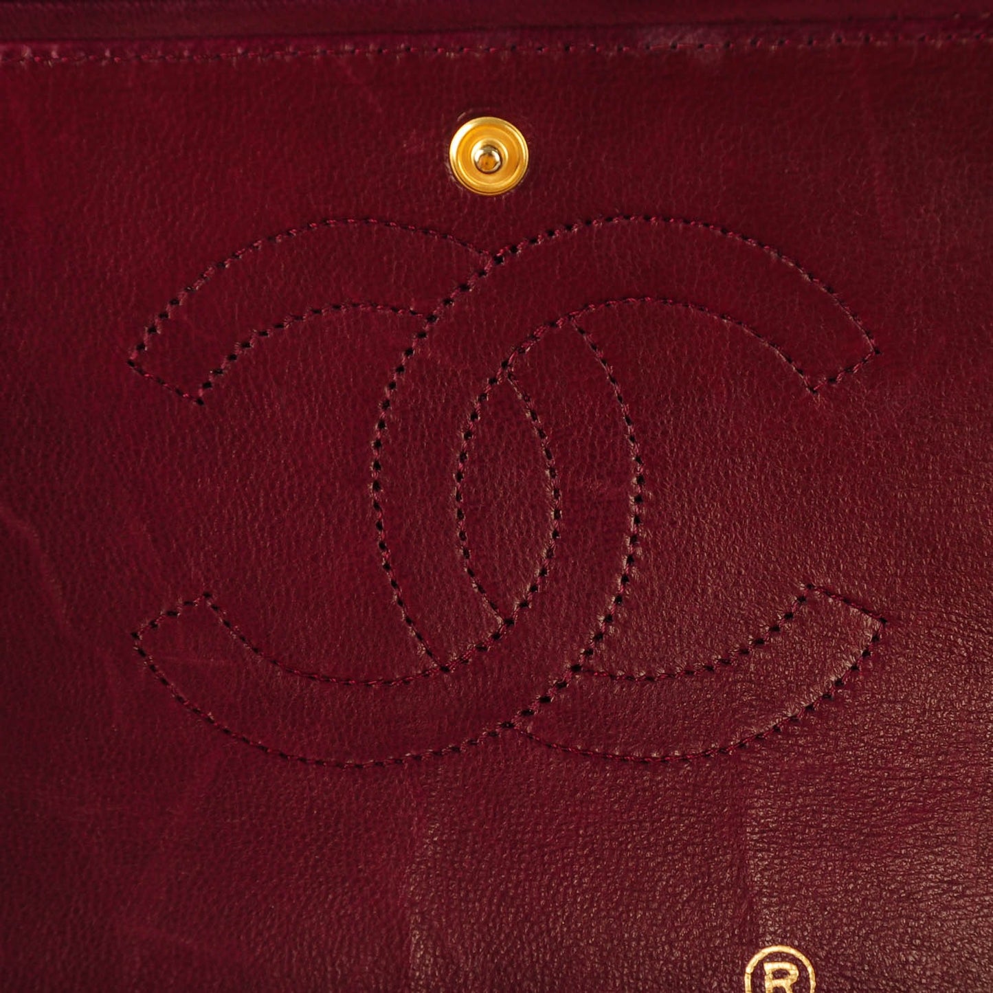 Lambskin Quilted Medium Double Flap Bijoux Chain Bordeaux