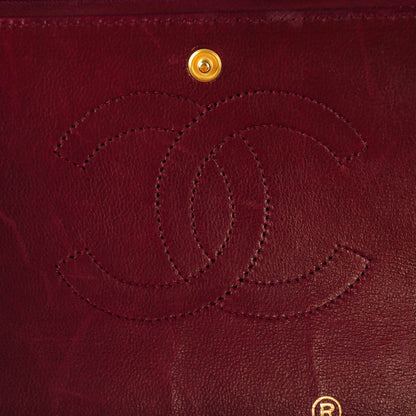 Chanel Lambskin Quilted Medium Double Flap Bijoux Chain Bordeaux 8 of 10
