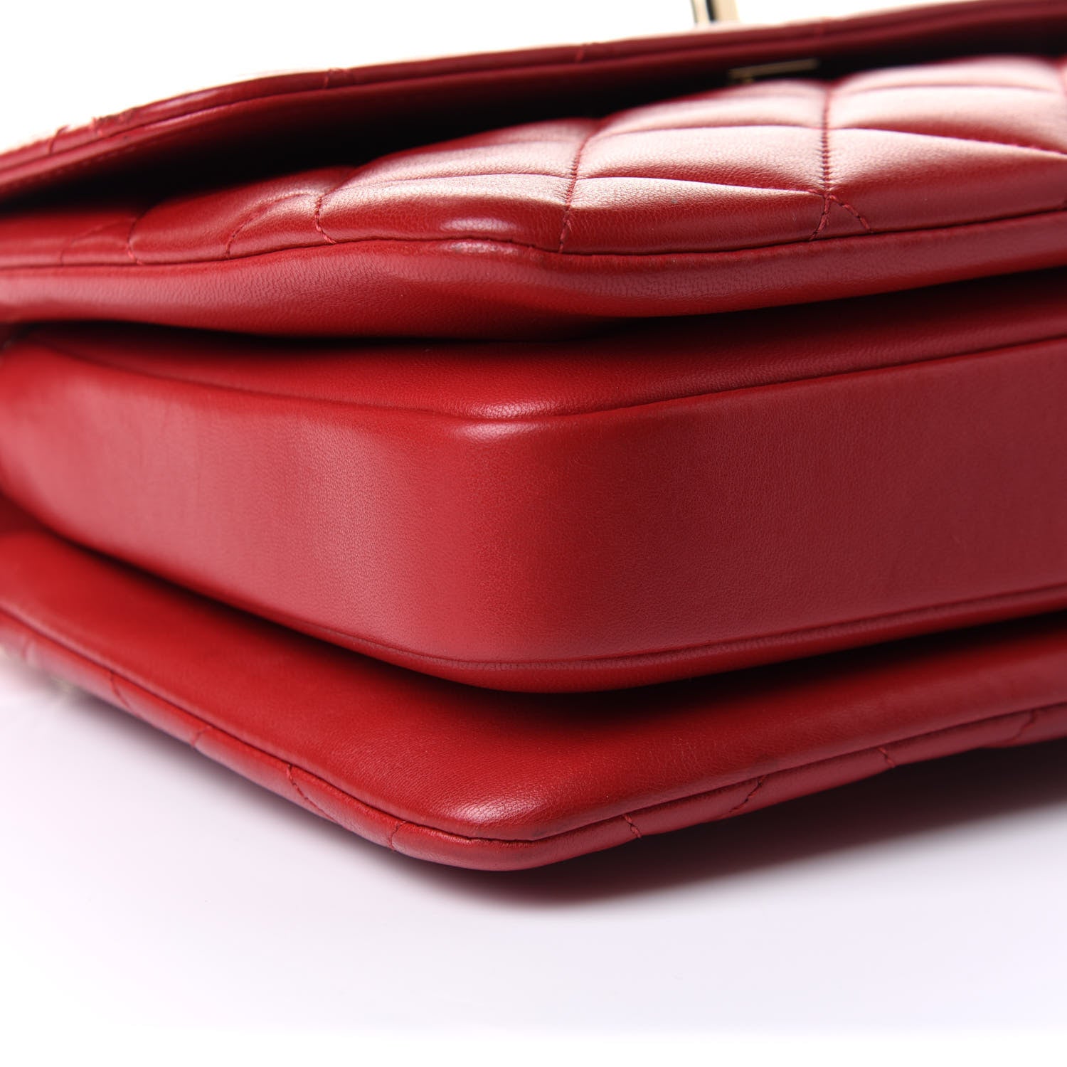 Chanel Lambskin Quilted Small Trendy CC Flap Dual Handle Bag Red 9 of 12