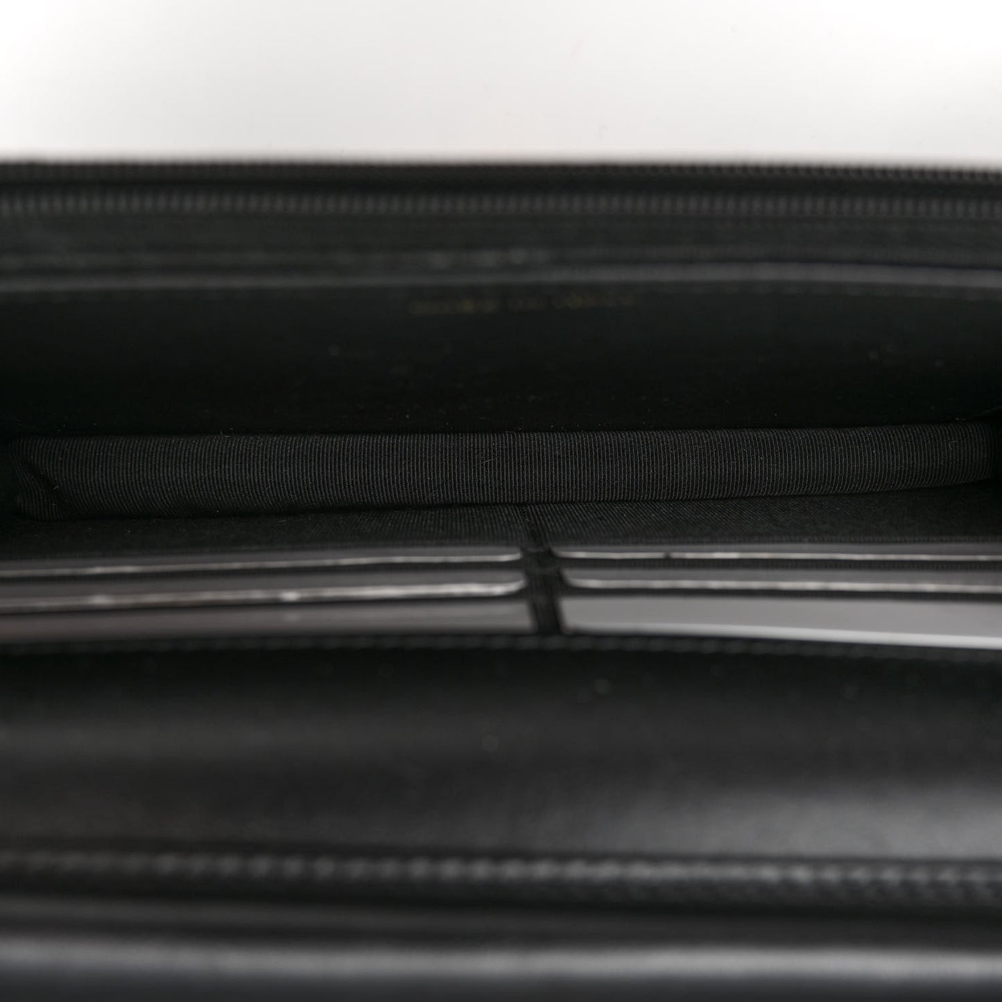 Tweed Quilted Wallet On Chain WOC Black Ecru White