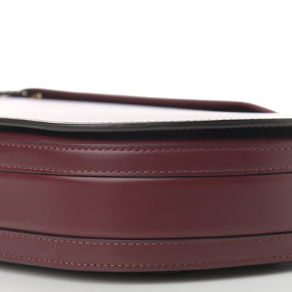 Burberry Calfskin Small Olympia Shoulder Bag Burgundy 10 of 11