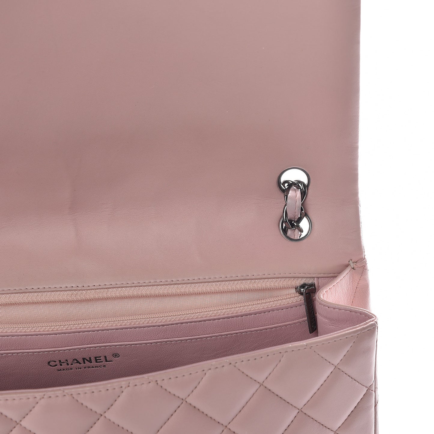 Lambskin Quilted Maxi Single Flap Pink