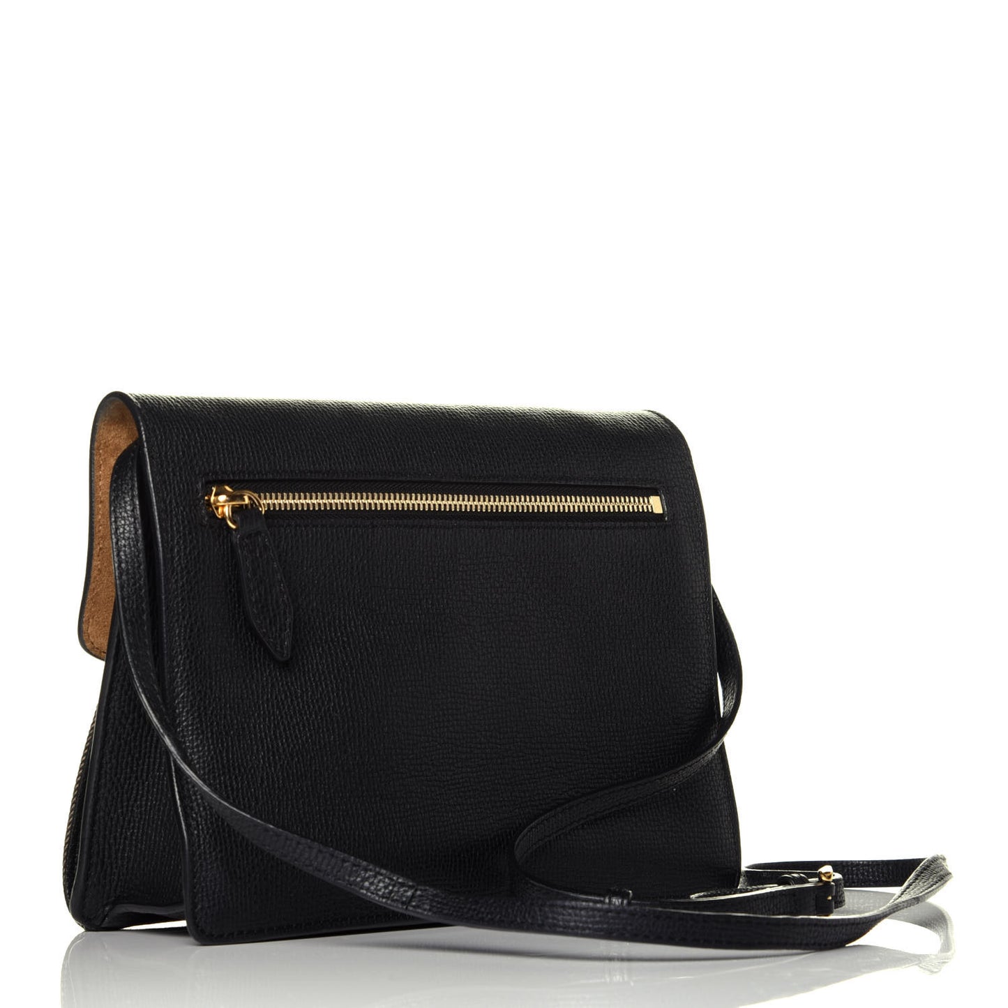 Derby Calfskin House Check Small Macken Crossbody Bag Black