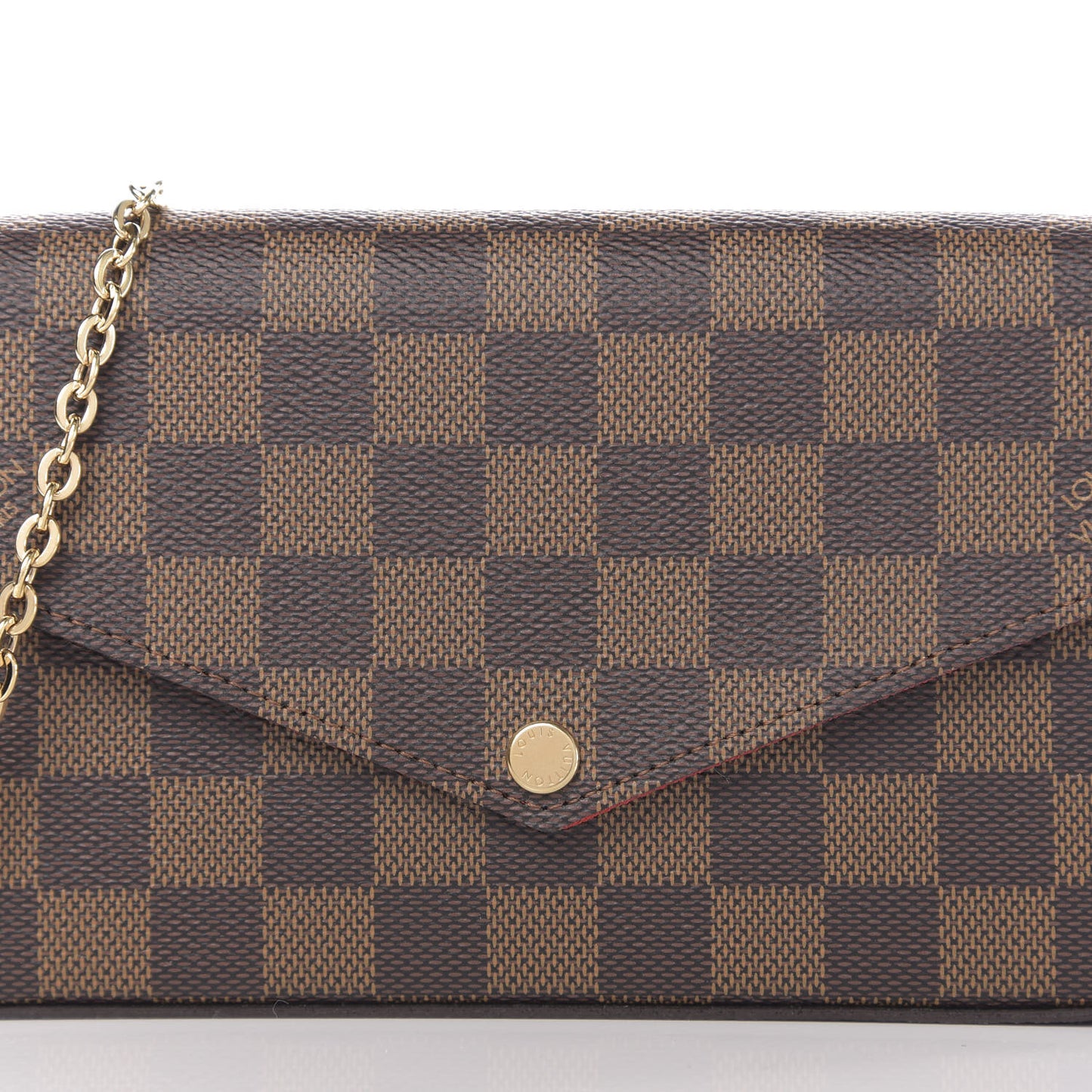 Damier Ebene Pochette Felicie Chain Wallet