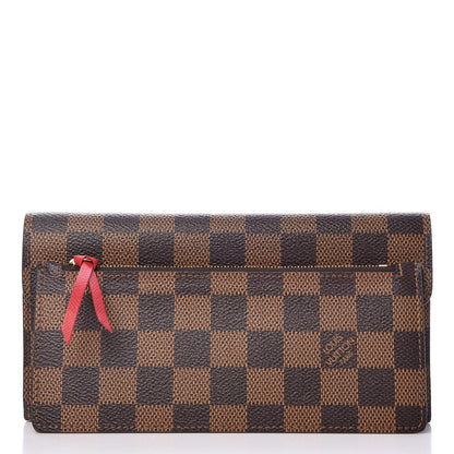 Louis Vuitton Damier Ebene Josephine Wallet Red 3 of 9