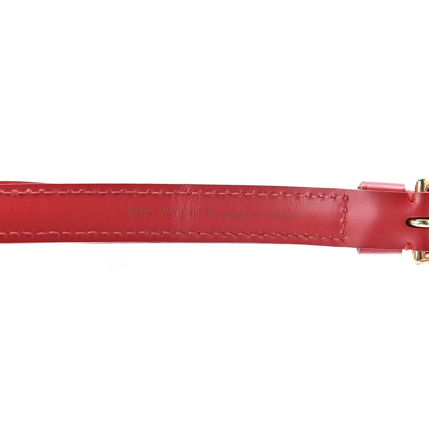 Calfskin Adjustable Shoulder Strap 16MM Coquelicot