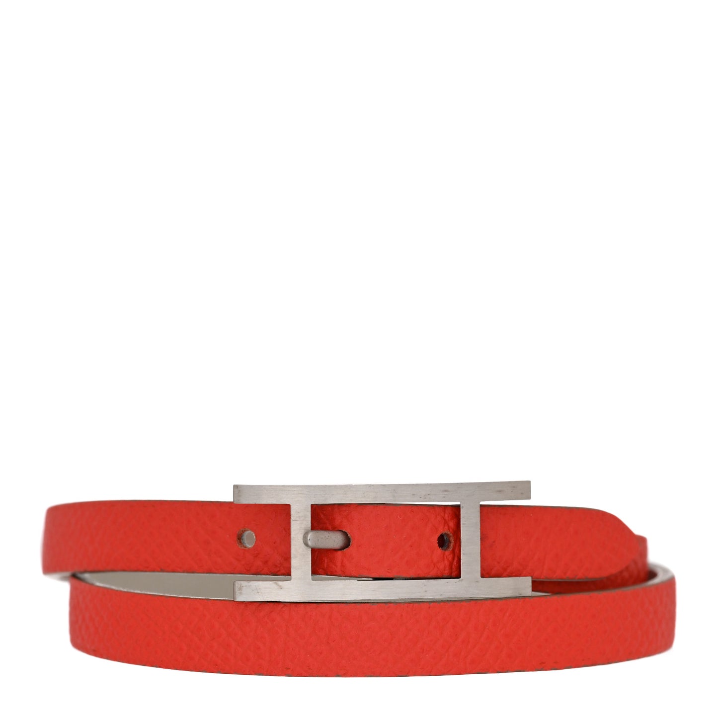 Epsom Swift Behapi Double Tour Bracelet XS Capucine Craie